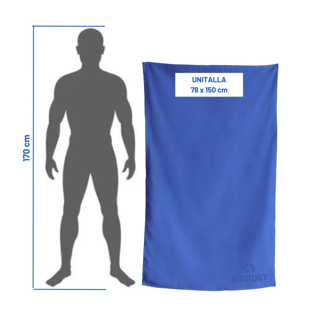 Toalla De Fitness TOM TAILOR 50x100 Cm – Microfibra (80% Poliéster, 20% Poliamida), Rápida Absorción, Secado Rápido, Color Azul
